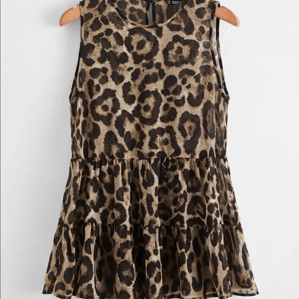 Shein leopard shirt